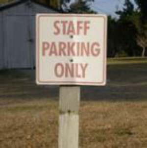 Staff-parking